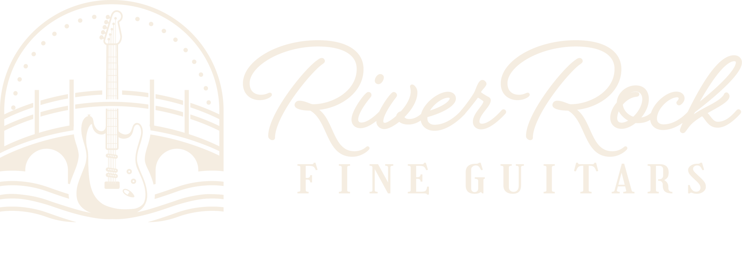River Rock Fine Guitars Logo Light