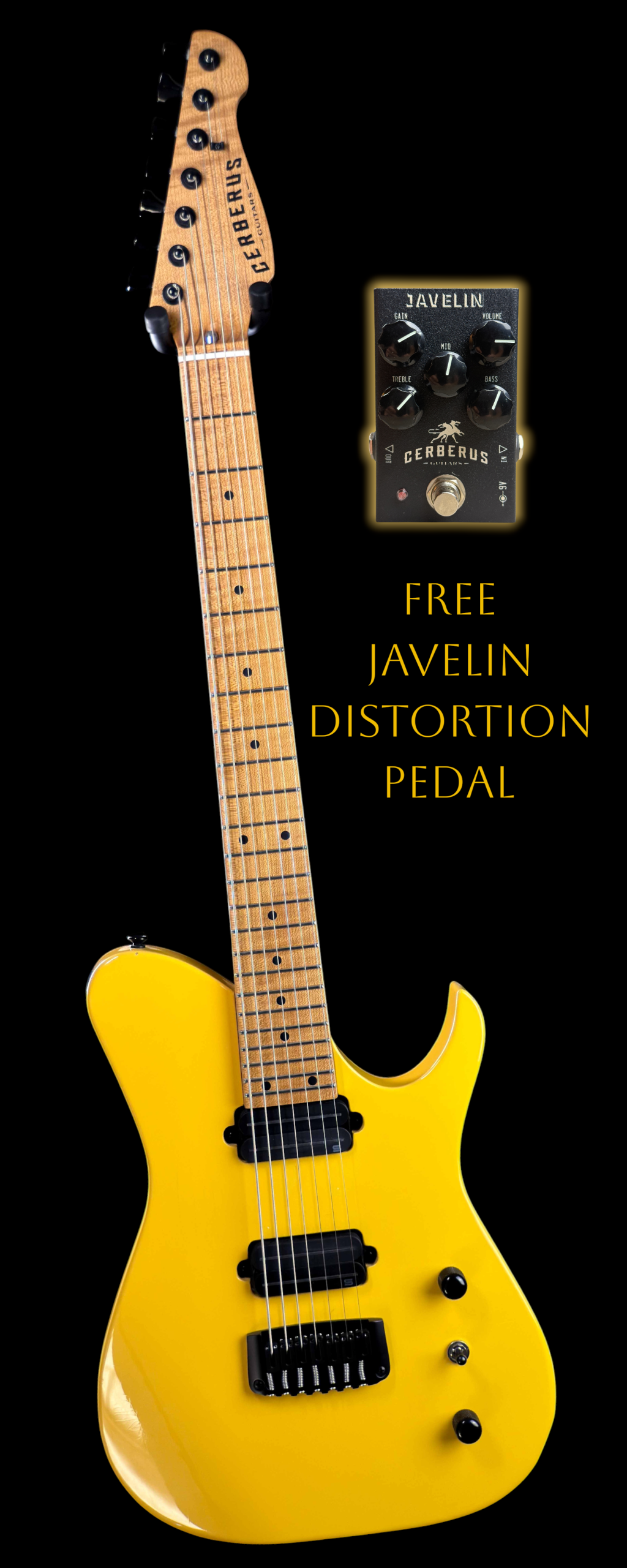 USA Hermes 7 String TV Yellow